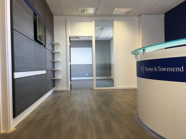 Photos of the reception area of Turner and townsend office - Victoria House in Stockton-on-tees